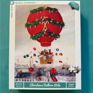 New York Puzzle Company Christmas Balloon Ride Puzzle 500 piece holiday